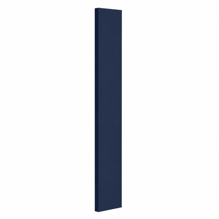 A long, narrow rectangular panel in a dark navy blue color, shown vertically against a plain white background | USA Cabinets Outlet |