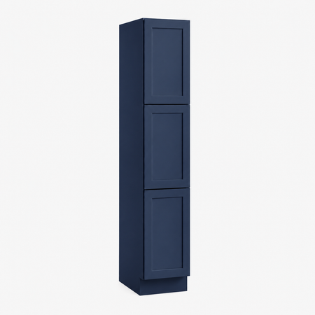 Navy Blue Shaker 18"W Utility Pantry Cabinet with 2 Doors | USA Cabinets Outlet