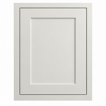 Warm Ivory Inset White Shaker Sample Door