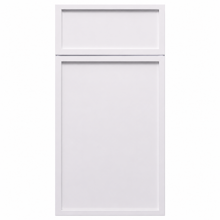 Slim Shaker Sydney White Sample Door | USA Cabinets Outlet