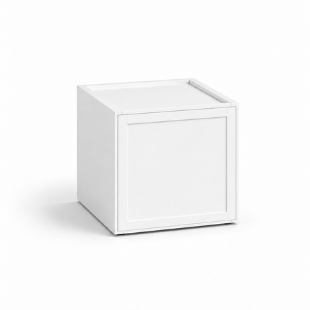 Slim Shaker White 15" H Single Door Wall Cabinet | USA Cabinets Outlet