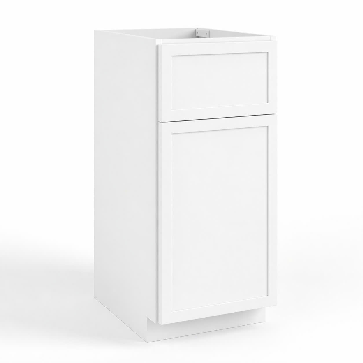 Slim Shaker White 18"W x 29-1/2"H Two Drawer Document File Base Cabinets