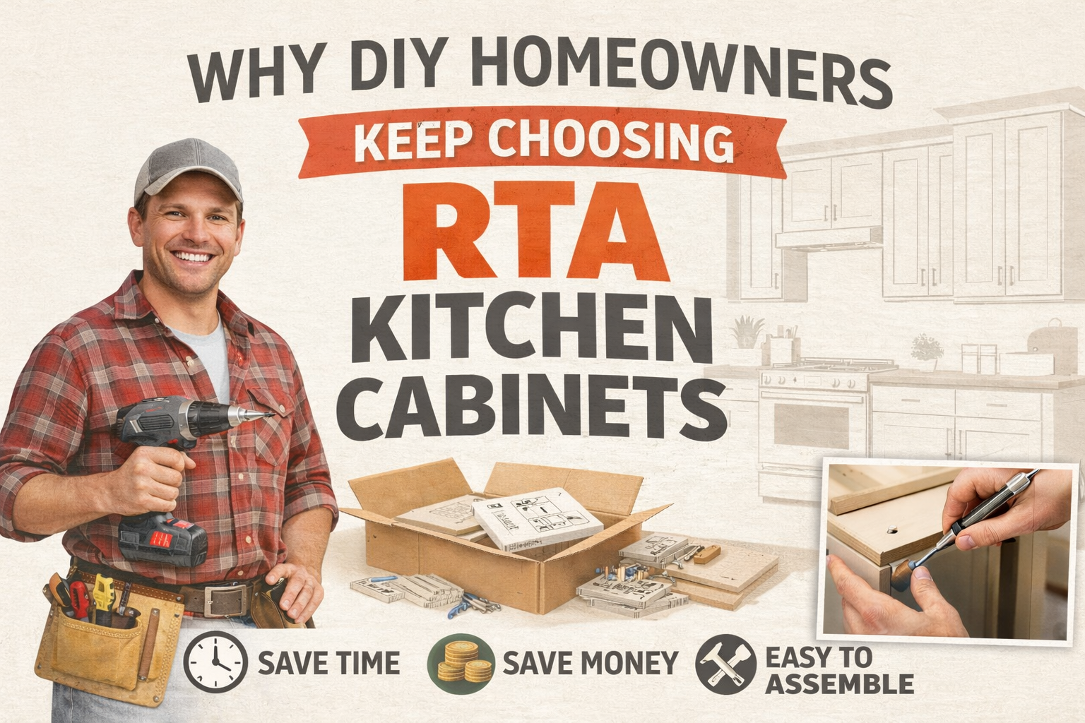 Why DIY Homeowners Keep Choosing RTA Kitchen Cabinets | USA Cabinets Outlet