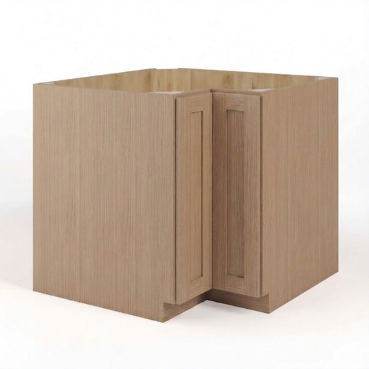 Natural Oak Shaker Easy Reach Base Cabinets
