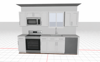 White Shaker RTA Kitchen Cabinets – 10 Ft. Kitchen Layout Package