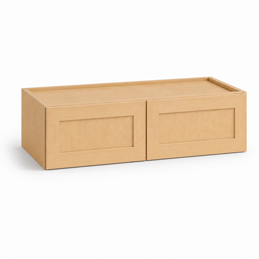 Unfinished Shaker 12â€³ H Double Doors Wall Cabinet | Unfinished Kitchen Cabinet | USA Cabinets Outlet