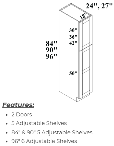 18W_Pantry_Cabinet_2D USACabinetsOutlet
