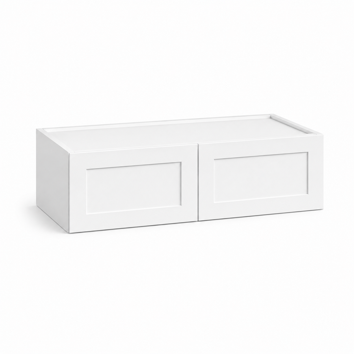 White Shaker 12″ H Double Doors Wall Cabinet