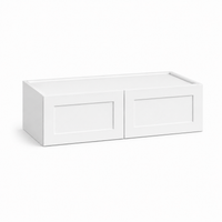 White Shaker 12″ H Double Doors Wall Cabinet