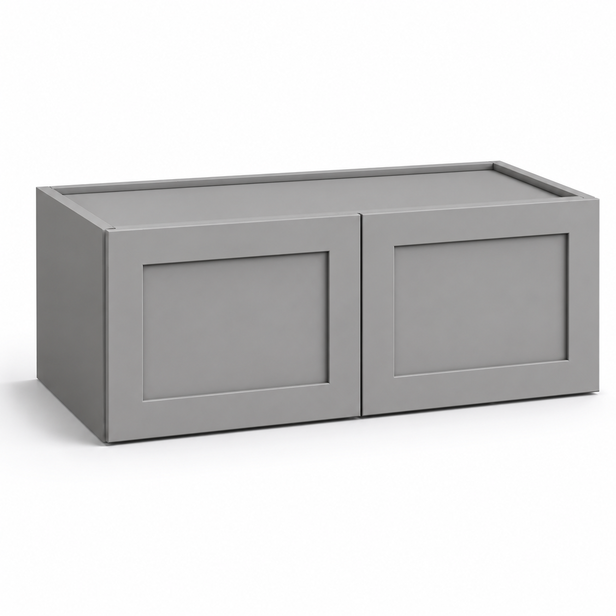Gray Shaker 15″ H Double Doors Wall Cabinet