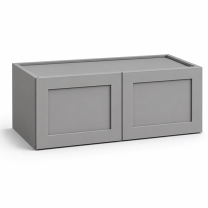 Gray Shaker 15″ H Double Doors Wall Cabinet