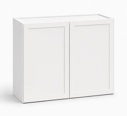 Slim Shaker White 24″ H Double Doors Bridge Cabinet