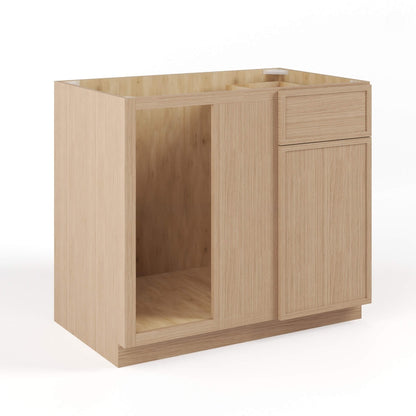 Slim Shaker Oak Blind Corner Base Cabinet (L/R interchangeable)