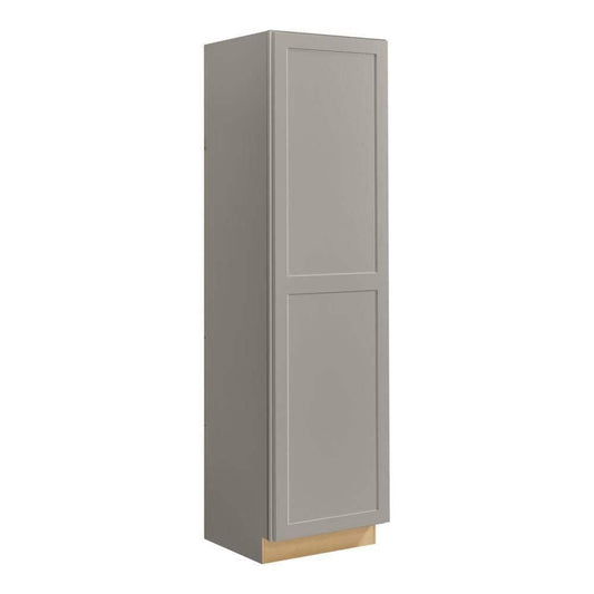 Gray Shaker 27"D Two Single Door Utility Pantry Cabinet
