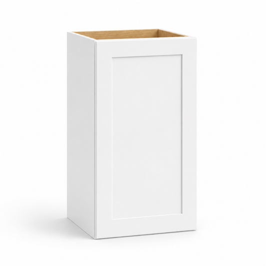 White Shaker 30″ H Single Door Wall Cabinet
