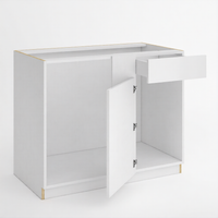 Frameless Gloss White Blind Corner Base Cabinet (Reversible Door)
