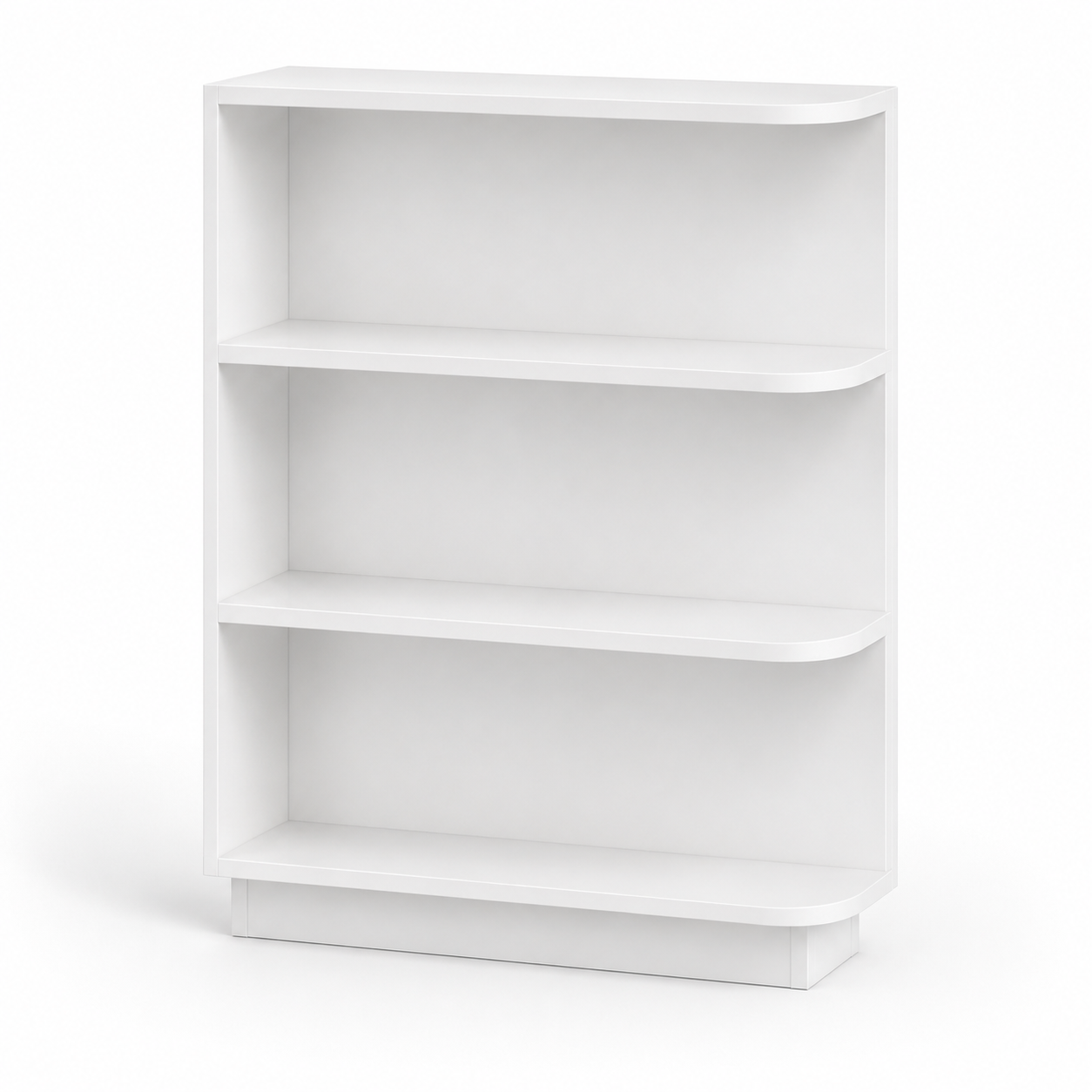 White Shaker Base End Shelf (Reversible)
