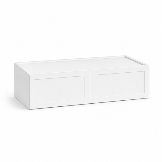Slim Shaker White  12″H Double Doors Wall Cabinet