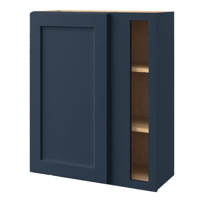 Navy Blue Shaker 36″ H Wall Blind Cabinets