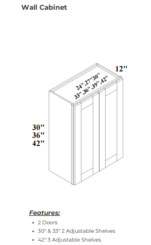 30_H_Double_Doors_Wall_Cabinet_USA_Cabinets_Outlet USACabinetsOutlet