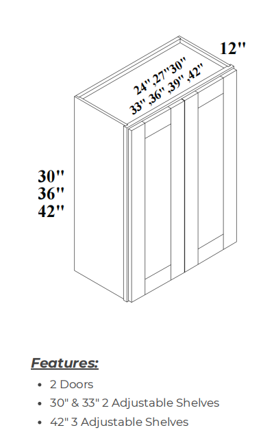 30h_double_door_2Dview1 USACabinetsOutlet
