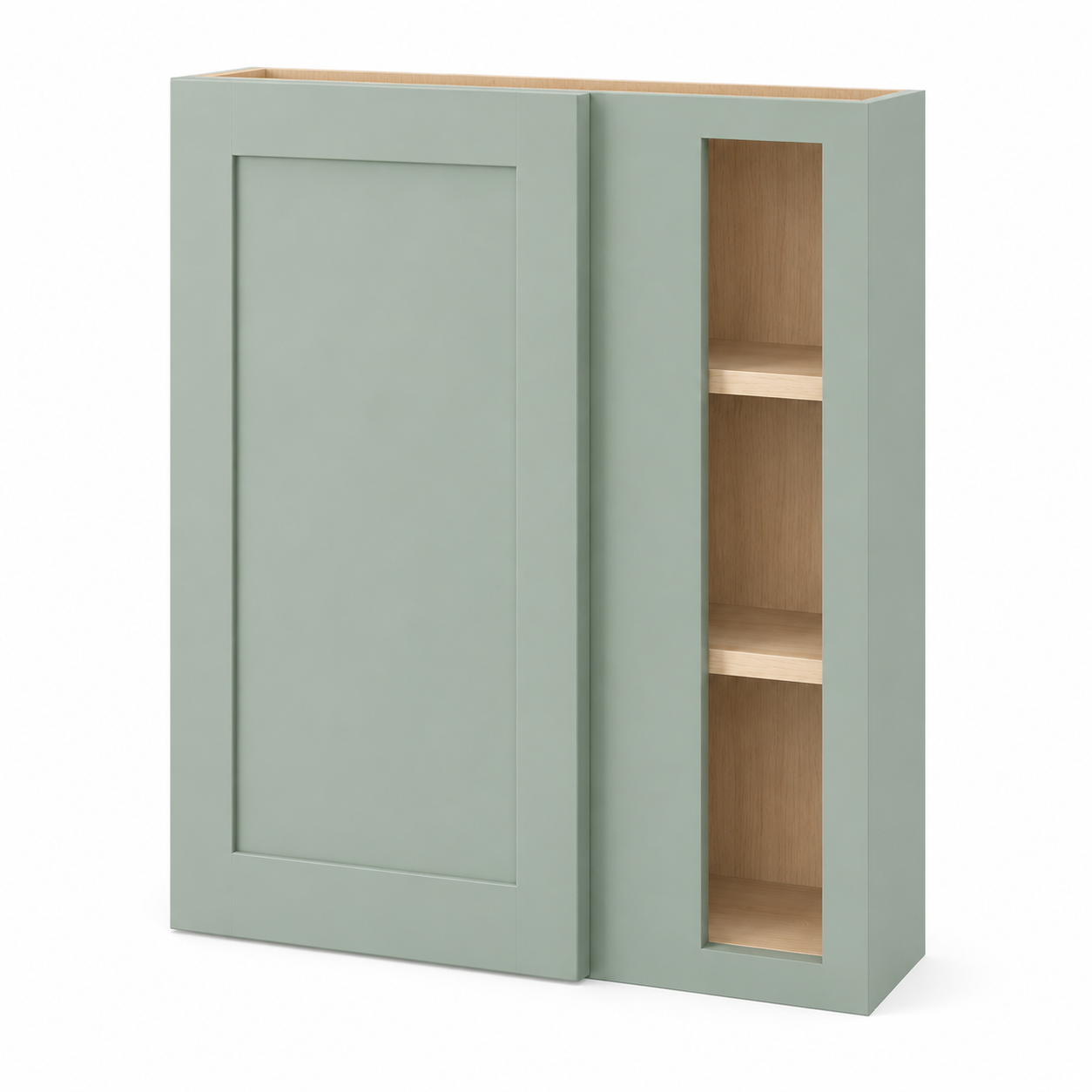 Jade Green Shaker 30″ H Wall Blind Cabinets