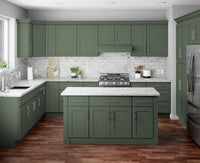 Jade Green Shaker 33″ W Single Door Oven Pantry Cabinet