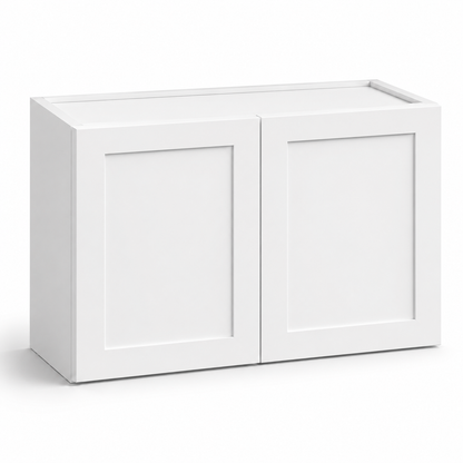 White Shaker 21″ H Double Doors Bridge Cabinet