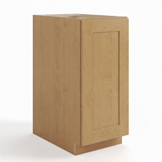Wooden cabinet with a single door on a white background| USA Cabinets Outlet|
