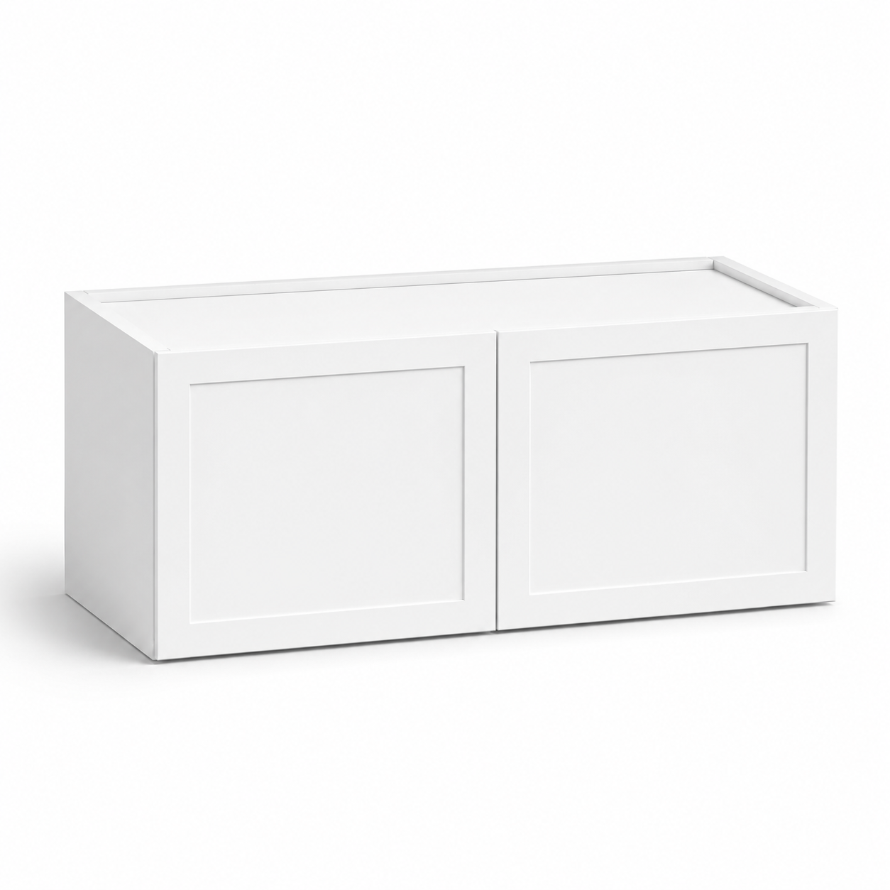 Slim Shaker White  15″H Double Doors Wall Cabinet