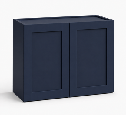 Navy Blue Shaker 24″ H Double Doors Bridge Cabinet