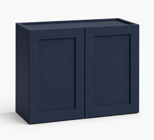 Navy Blue Shaker 24″ H Double Doors Bridge Cabinet