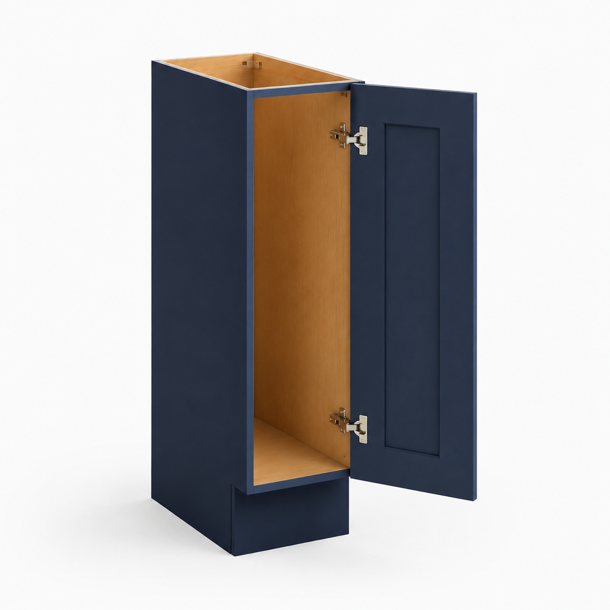 Shaker Navy Blue 9"W Tray Base Cabinet
