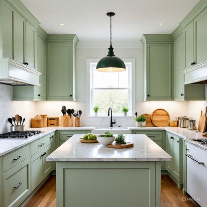 Green Shaker 30″ H Wall Blind Cabinet