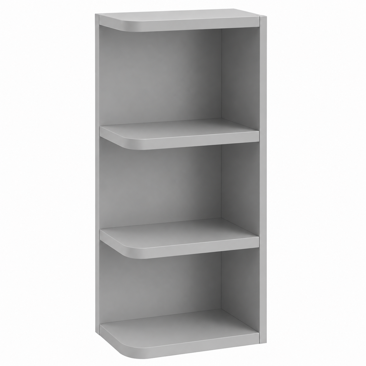 Gray Shaker 6"W Wall End Shelf (Reversible)