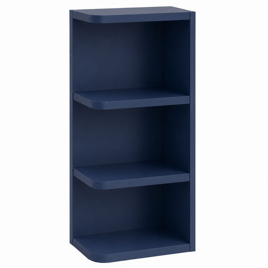 Navy Blue Shaker  6"W Wall End Shelf (Reversible)