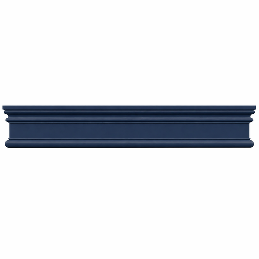 Navy Blue Crown Moulding