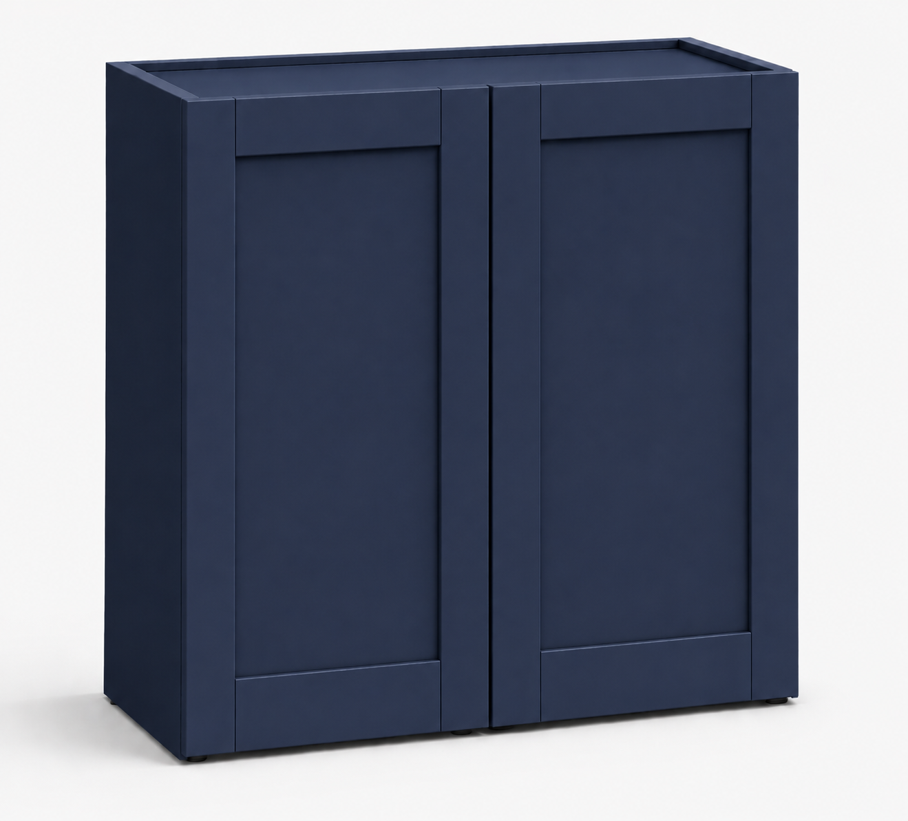 Navy Blue Shaker 36″ H Double Door Wall Cabinet