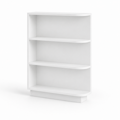 Slim White Shaker Base End Shelf (Reversible)