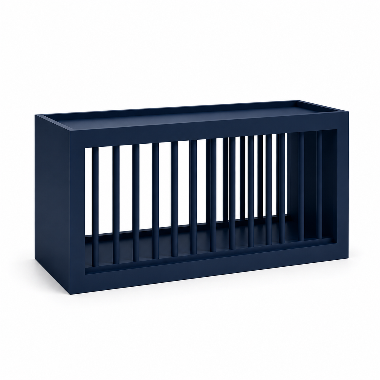 Navy Blue  Shaker Wall Plate Rack Cabinet - 30"W x 15"H X 12"D