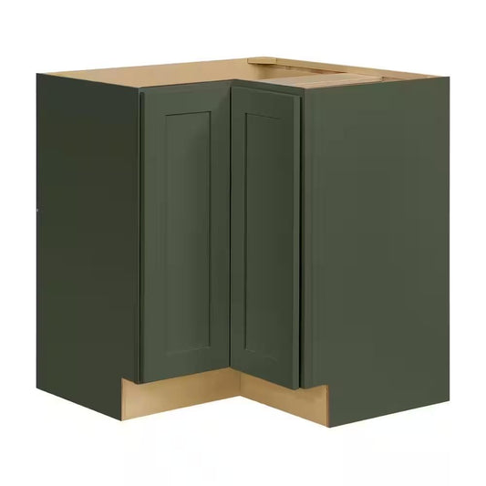 Green Shaker Easy Reach Base Cabinet