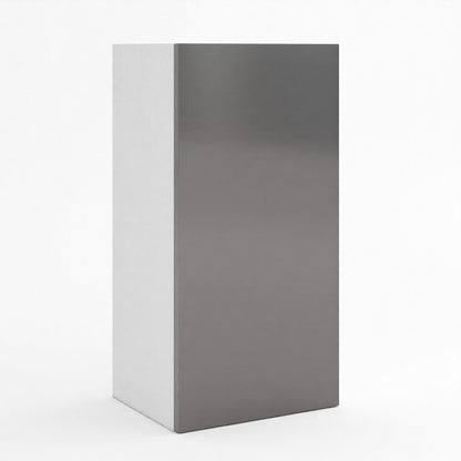 Frameless Gloss Gray 30″H Single Door Wall Cabinet