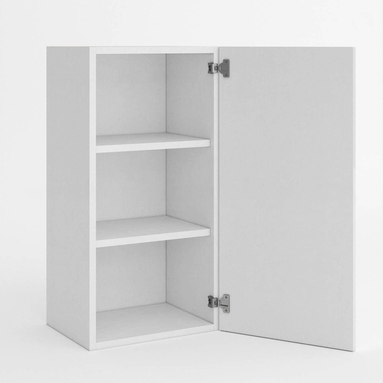 Frameless Gloss White 30″H Single Door Wall Cabinet