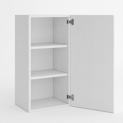 Frameless Gloss White 30″H Single Door Wall Cabinet