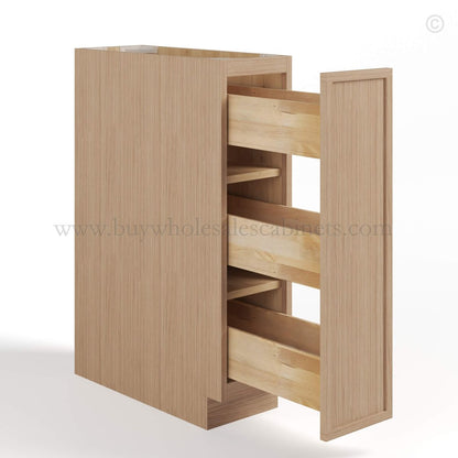 English Toffee Shaker Spice Pull Base Cabinet
