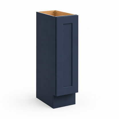 Shaker Navy Blue 9"W Tray Base Cabinet