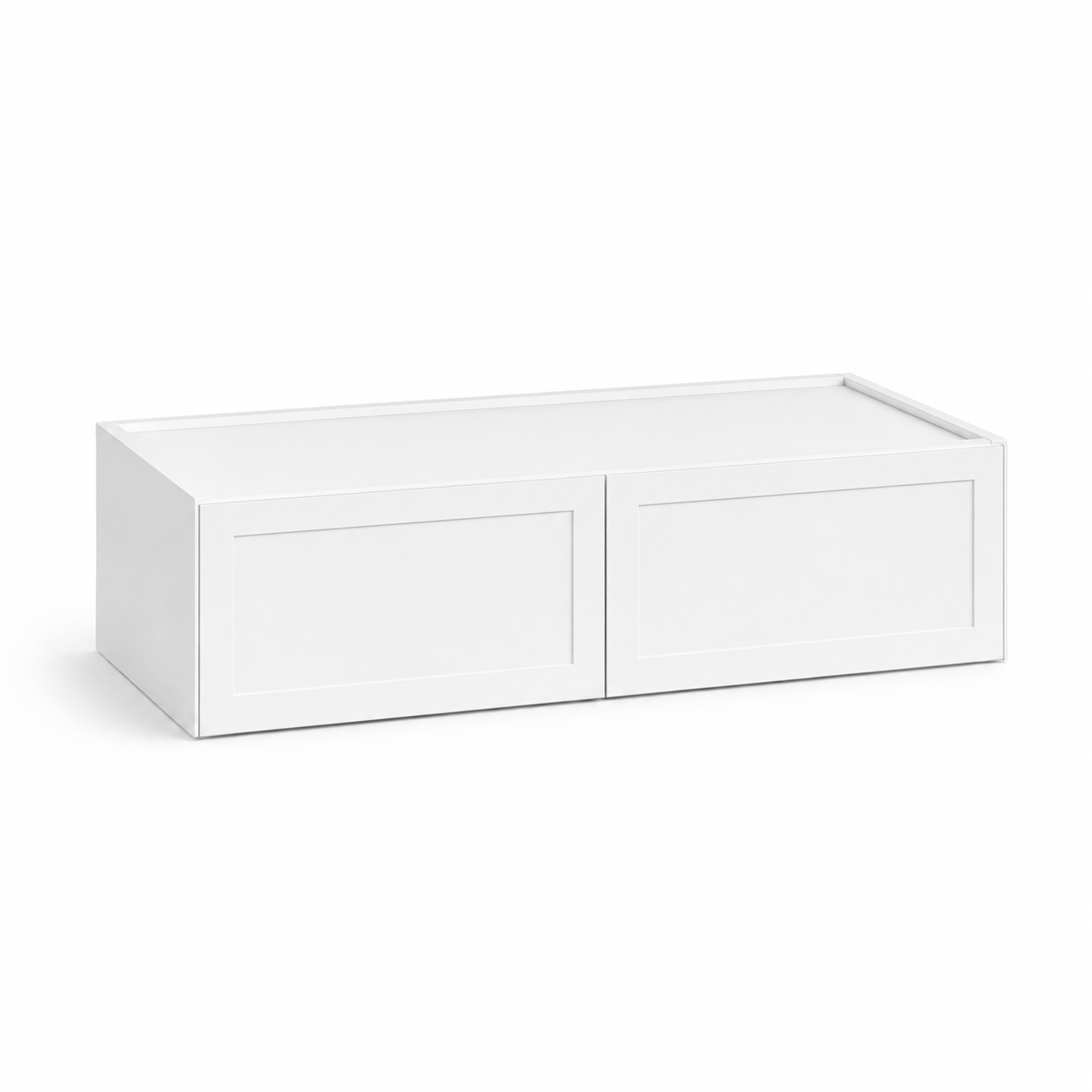 Slim Shaker White  12″H Double Doors Wall Cabinet