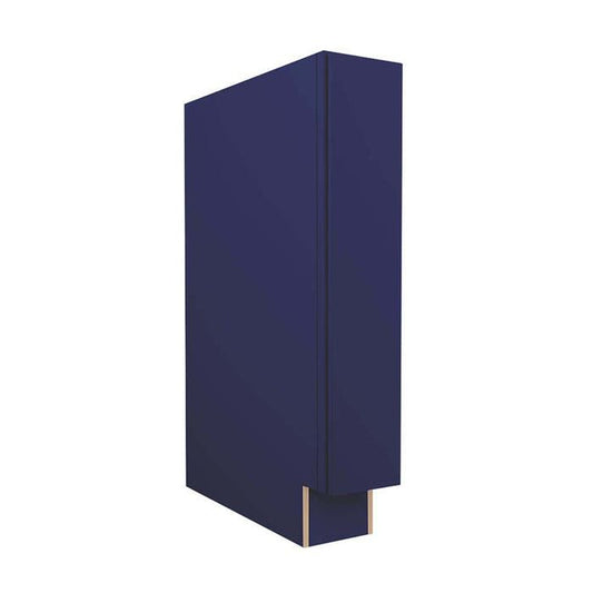 Navy Blue Shaker Spice Pull Base Cabinet