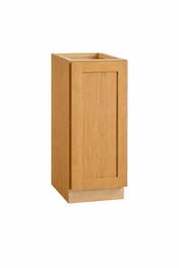 Slim Shaker Oak Base Cabinet 12