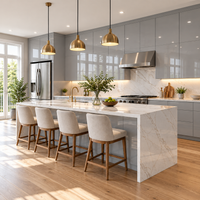 Bright Gray Slab Sample Door (High Gloss)